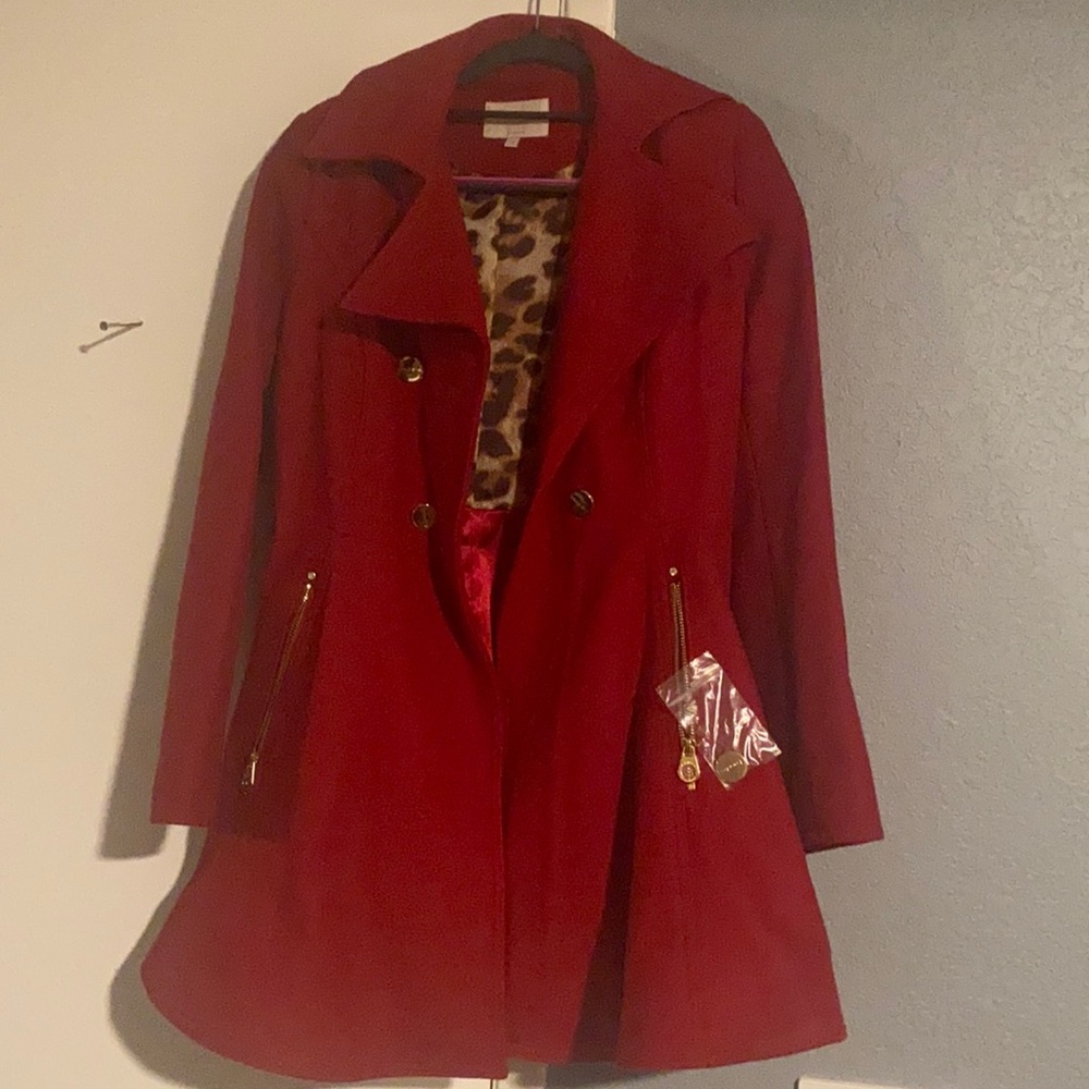 Women’s Double-Breasted Skirted Peacoat